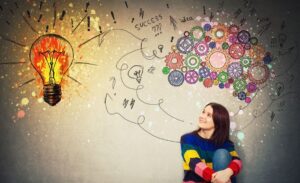 潜在意識と顕在意識と超意識を統合して望み通りの現実がつくられている様子