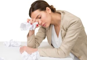 メンタルブロックに苦しむ女性