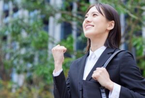 自己統合を目指し人生へ気持ちが前向きになっている女性